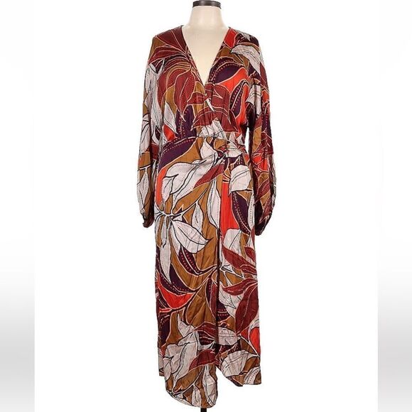 By Anthropologie printed wrap dress NWT - Picture 2 of 9